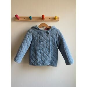 Baby Boden Jacket Curdoroy Blue Size 3/4